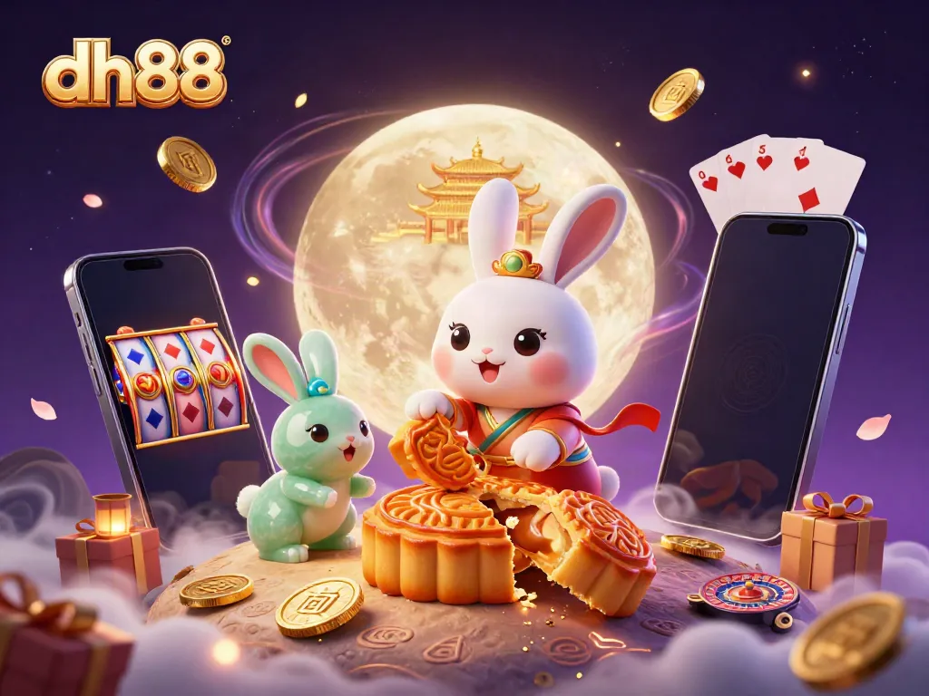 Experience the excitement of dh88 with a vibrant casino scene featuring unique characters and gambling elements.
