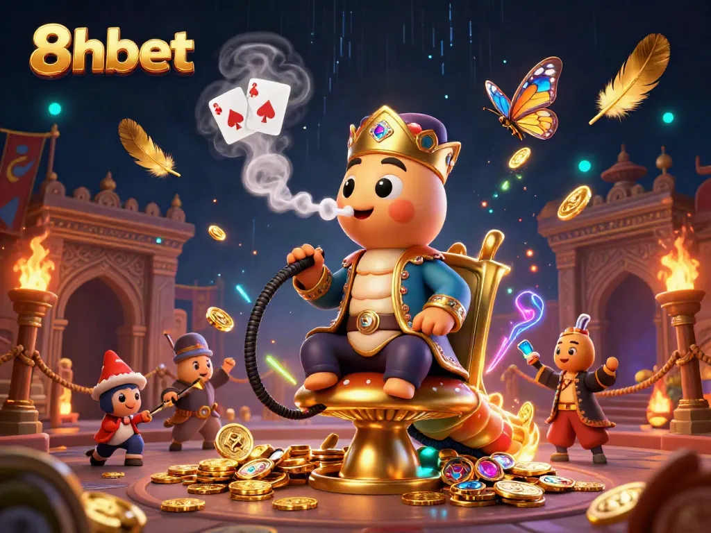 Experience the thrill of 8xbet gaming with vibrant characters and rich casino elements.