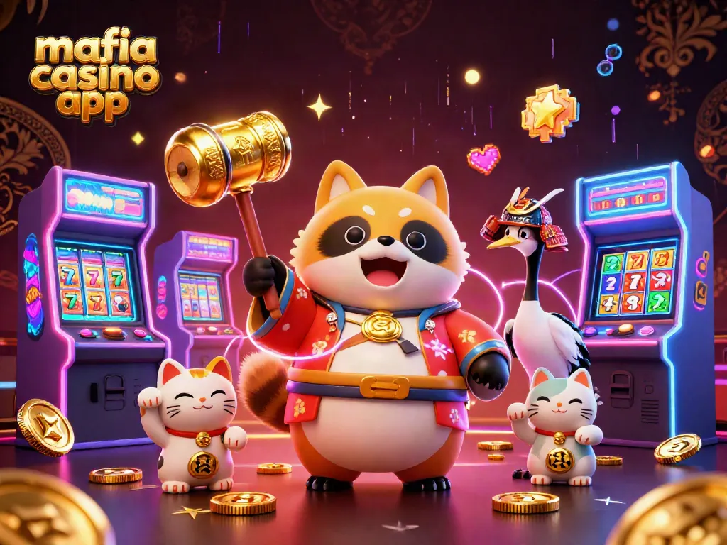 Experience the excitement of the mafia casino app with vibrant characters and exciting gaming elements.